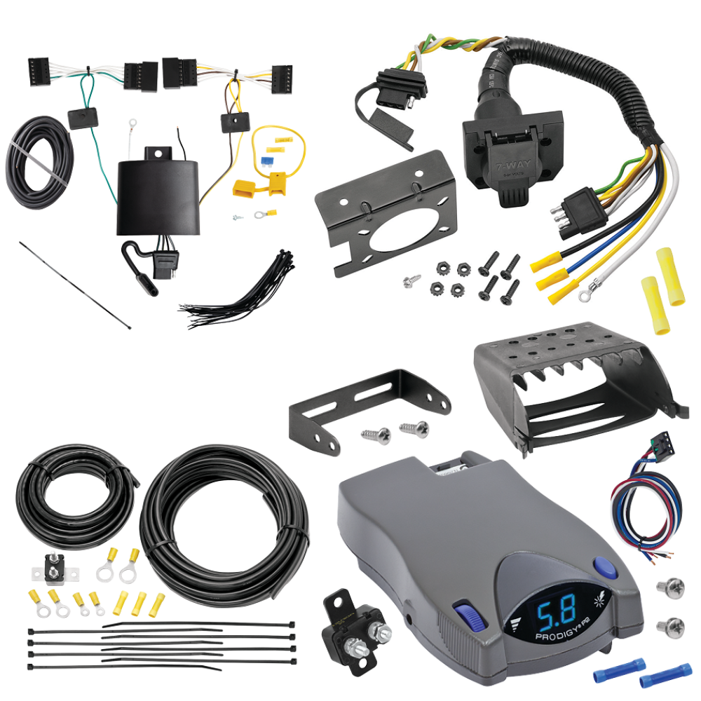 For 2022-2024 BMW X3 7-Way RV Wiring kit by: Tekonsha For 2022-2024 BMW X3 7-Way RV Wiring + Tekonsha Prodigy P2 Brake Control By Tekonsha