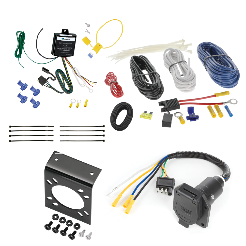 For 2004-2017 BMW X3 7-Way RV Wiring kit by: Tekonsha For 2004-2017 BMW X3 7-Way RV Wiring By Tekonsha