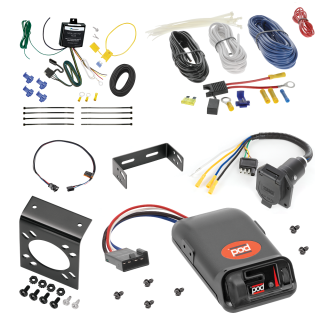 For 2019-2024 Audi Q5 7-Way RV Wiring kit by: Tekonsha For 2019-2024 Audi Q5 7-Way RV Wiring + Pro Series POD Brake Control + Plug & Play BC Adapter By Tekonsha
