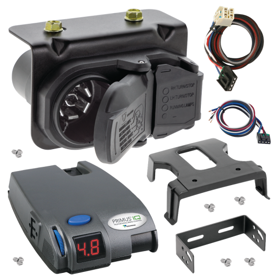 For 2015-2020 Chevrolet Silverado 2500 HD 7-Way RV Wiring + Tekonsha Primus IQ Brake Control + Plug & Play BC Adapter By Tekonsha