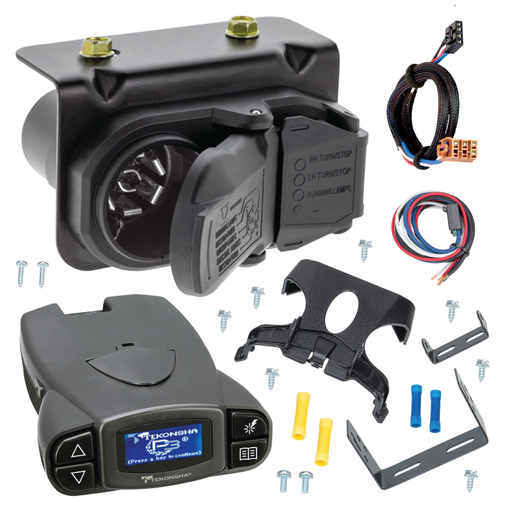 For 2003-2004 Chevy Silverado 2500 7-Way RV Wiring kit by: Tekonsha For 2003-2004 Chevrolet Silverado 2500 7-Way RV Wiring + Tekonsha Prodigy P3 Brake Control + Plug & Play BC Adapter By Tekonsha