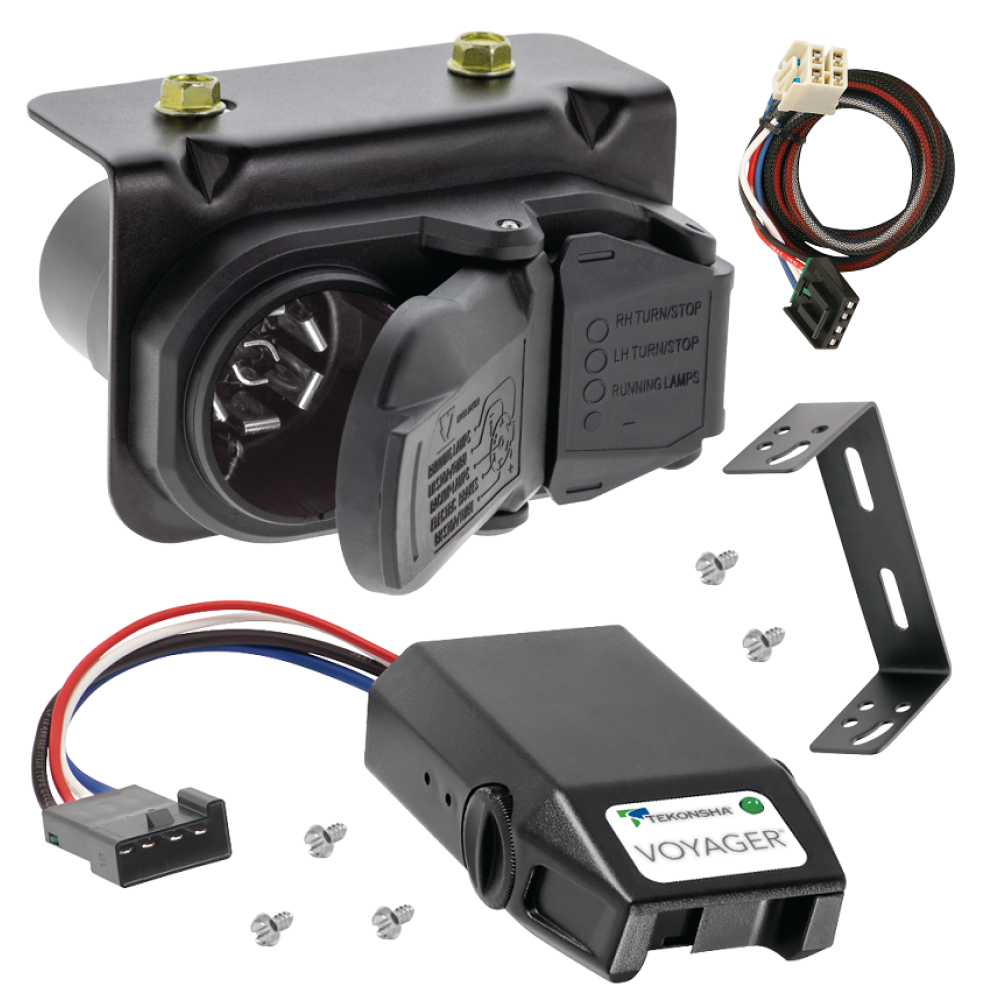 For 2015-2020 Chevy Silverado 3500 HD 7-Way RV Wiring kit by: Tekonsha For 2015-2020 Chevrolet Silverado 3500 HD 7-Way RV Wiring + Tekonsha Voyager Brake Control + Plug & Play BC Adapter By Tekonsha