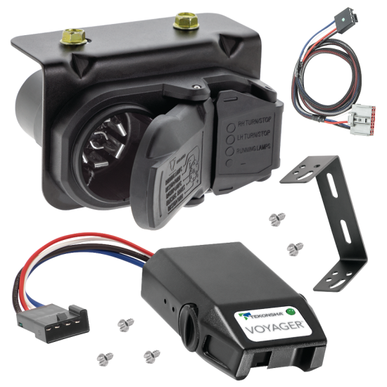 For 2019-2024 Chevy Silverado 1500 7-Way RV Wiring kit by: Tekonsha For 2019-2024 Chevrolet Silverado 1500 7-Way RV Wiring + Tekonsha Voyager Brake Control + Plug & Play BC Adapter By Tekonsha