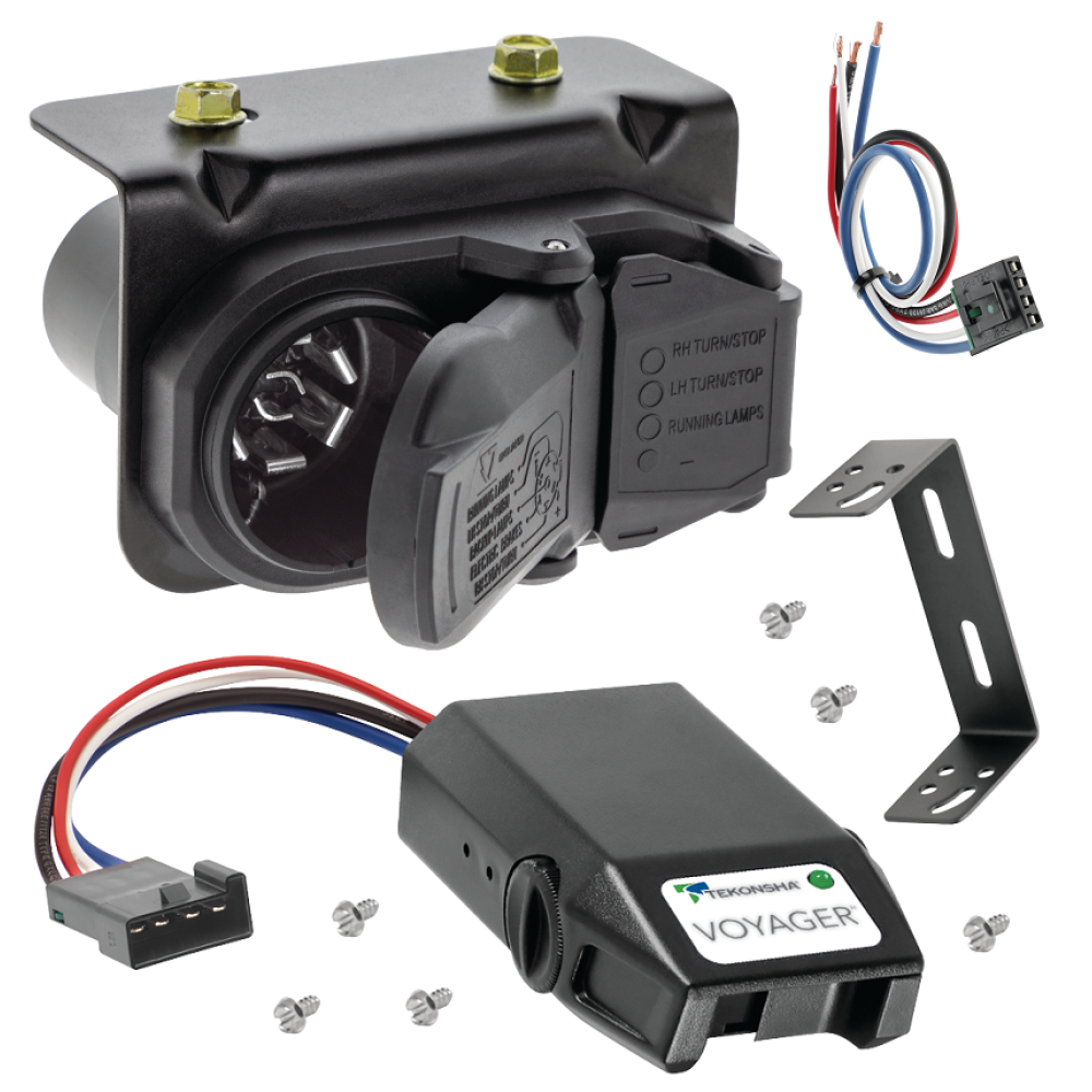 For 2007-2014 Chevy Silverado 2500 HD 7-Way RV Wiring kit by: Tekonsha For 2007-2014 Chevrolet Silverado 2500 HD 7-Way RV Wiring + Tekonsha Voyager Brake Control + Generic BC Wiring Adapter By Tekonsha