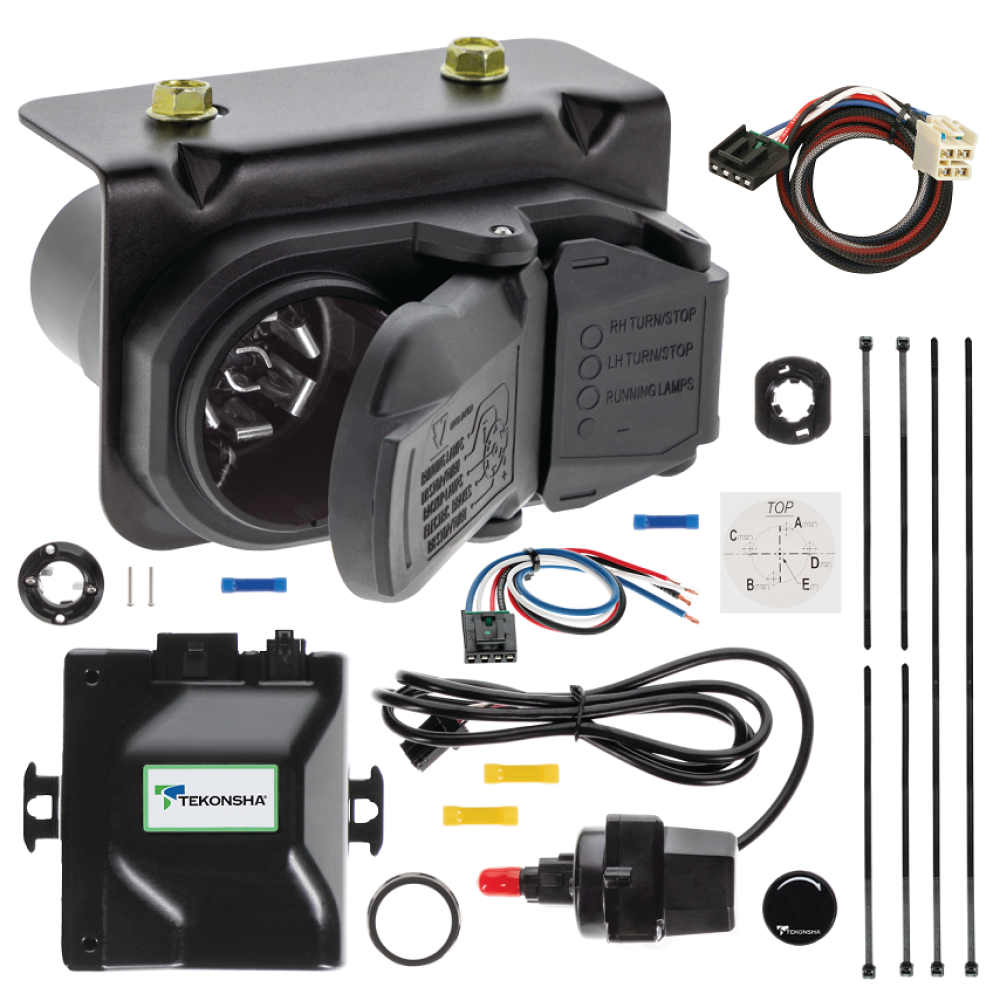 For 2014-2020 Chevy Silverado 1500 Prodigy iD Bluetooth Brake Control kit by: Tekonsha For 2014-2020 Chevrolet Silverado 1500 Tekonsha Prodigy iD Bluetooth Wireless Brake Control + Plug & Play BC Adapter + 7-Way RV Wiring By Tekonsha
