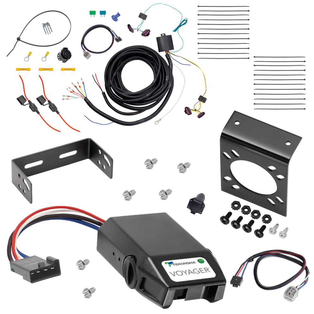 For 2014-2023 Dodge Durango 7-Way RV Wiring kit by: Tekonsha For 2014-2023 Dodge Durango 7-Way RV Wiring + Tekonsha Voyager Brake Control + Plug & Play BC Adapter By Tekonsha