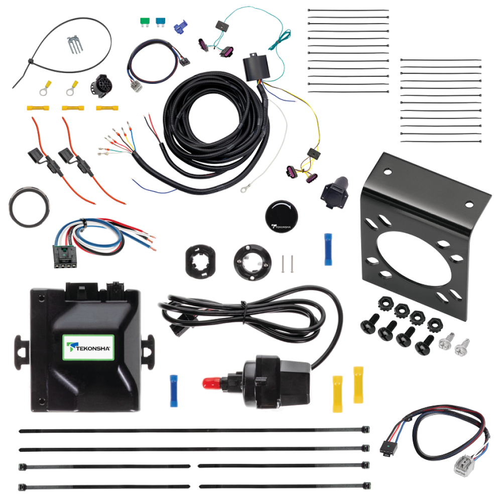 For 2014-2023 Dodge Durango Tekonsha Prodigy iD Bluetooth Wireless Brake Control + Plug & Play BC Adapter + 7-Way RV Wiring By Tekonsha
