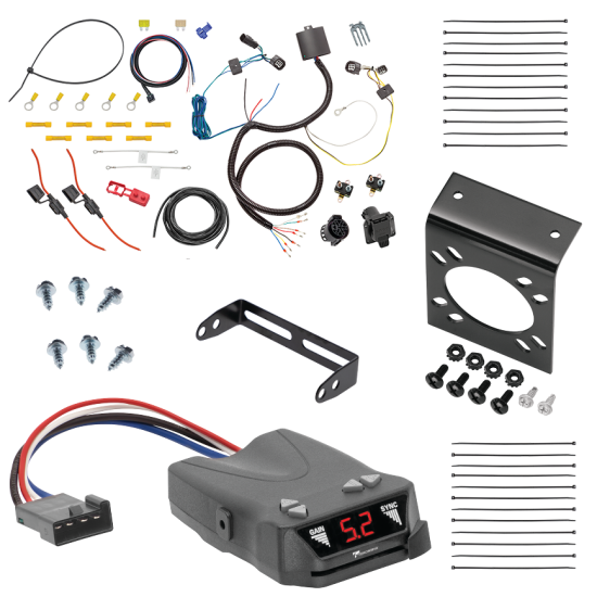 For 2011-2020 Dodge Grand Caravan 7-Way RV Wiring kit by: Tekonsha For 2011-2020 Dodge Grand Caravan 7-Way RV Wiring + Tekonsha Brakeman IV Brake Control By Tekonsha