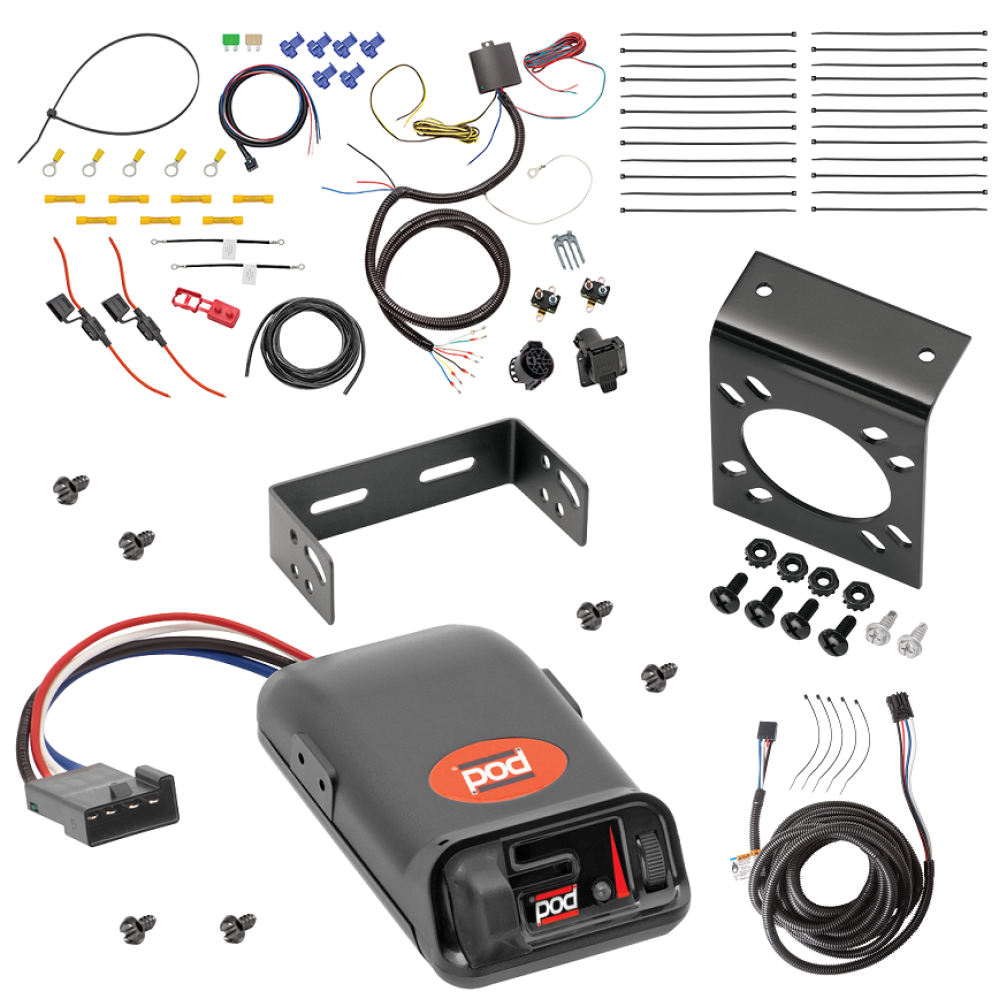 For 2019-2024 BMW X5 7-Way RV Wiring kit by: Tekonsha For 2019-2024 BMW X5 7-Way RV Wiring + Pro Series POD Brake Control + Plug & Play BC Adapter By Tekonsha