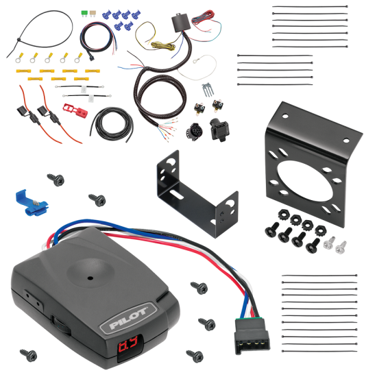 For 1998-2009 Ford Crown Victoria 7-Way RV Wiring kit by: Tekonsha For 1998-2009 Ford Crown Victoria 7-Way RV Wiring + Pro Series Pilot Brake Control By Tekonsha