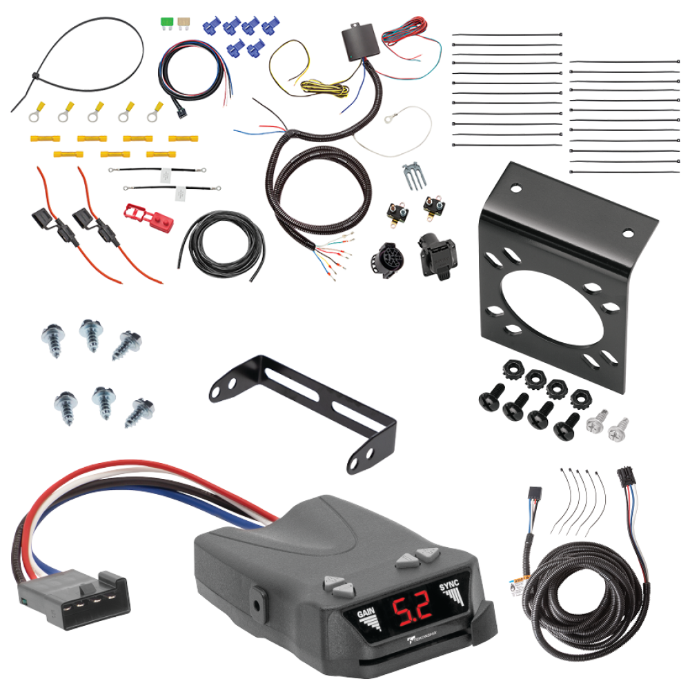 For 2019-2024 BMW X5 7-Way RV Wiring kit by: Tekonsha For 2019-2024 BMW X5 7-Way RV Wiring + Tekonsha Brakeman IV Brake Control + Plug & Play BC Adapter By Tekonsha