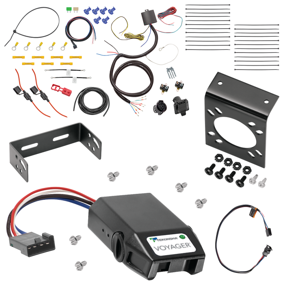 For 2007-2024 Audi Q7 Tekonsha Prodigy iD Bluetooth Wireless Brake Control + Plug & Play BC Adapter + 7-Way RV Wiring By Tekonsha