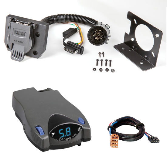 For 2005-2007 Chevy Silverado 1500 HD 7-Way RV Wiring kit by: Reese For 2005-2007 Chevrolet Silverado 1500 HD 7-Way RV Wiring + Tekonsha Prodigy P2 Brake Control + Plug & Play BC Adapter By Reese Towpower