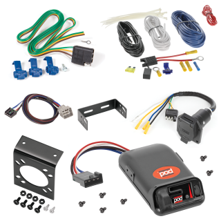 For 2010-2012 Dodge Ram 2500 7-Way RV Wiring kit by: Reese For 2010-2012 Dodge Ram 2500 7-Way RV Wiring + Pro Series POD Brake Control + Plug & Play BC Adapter By Reese Towpower