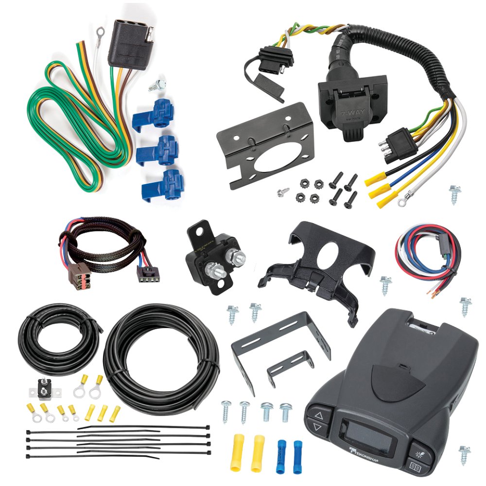 For 2001-2005 Ford Explorer Sport Trac 7-Way RV Wiring + Tekonsha Prodigy P3 Brake Control + Plug & Play BC Adapter By Reese Towpower