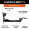 For 2019-2021 Hyundai Veloster Trailer Hitch Except Veloster N Curt 11550 1-1/4 Tow Receiver For 2019-2021 Hyundai Veloster Trailer Hitch Except Veloster N Curt 11550 1-1/4 Tow Receiver