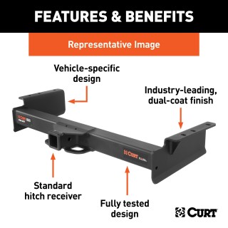For 2017-2020 Ford F350 Super Duty Trailer Hitch Fits Models w/ USCAR 7-way Factory Connector Cab & Chassis w/ 34" Frame Curt 15445 2 inch Tow Receiver For 2017-2020 Ford F350 Super Duty Trailer Hitch Fits Models w/ USCAR 7-way Factory Connector Cab & Chassis w/ 34" Frame Curt 15445 2 inch Tow Receiver