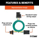 For 2005-2008 Chevy Uplander Trailer Wiring 4 Way Fits All Models Curt 56077 For 2005-2008 Chevy Uplander Trailer Wiring 4 Way Fits All Models Curt 56077