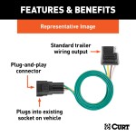 For 2023-2024 Cadillac LYRIQ Trailer Wiring 4 Way Fits Models w/ Factory Tow Package Curt 56427 For 2023-2024 Cadillac LYRIQ Trailer Wiring 4 Way Fits Models w/ Factory Tow Package Curt 56427