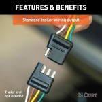 For 2023-2024 Cadillac LYRIQ Trailer Wiring 4 Way Fits Models w/ Factory Tow Package Curt 56427 For 2023-2024 Cadillac LYRIQ Trailer Wiring 4 Way Fits Models w/ Factory Tow Package Curt 56427