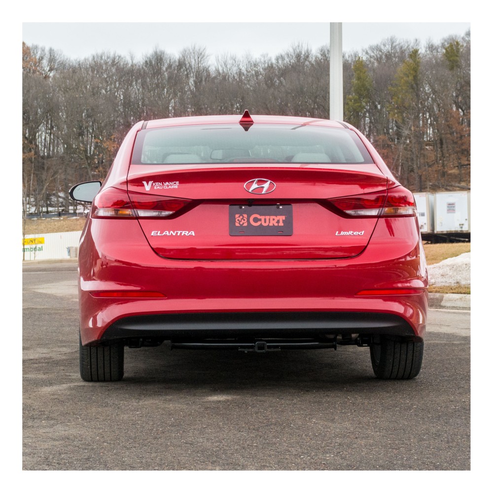 For 2017-2018 Hyundai Elantra Trailer Hitch Fits Sedan - Limited w/ factory recovery loop excluding Sport Curt 11424 1-1/4 Tow Receiver
