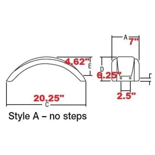 008550 008550 Fulton Set of 2 Black Fulton Single Axle Trailer Fenders 8" to 12" Wheels 20.25" Long Boat Utility Sale Replacement Set of 2 Black Fulton Single Axle Trailer Fenders 8" to 12" Wheels 20.25" Long Boat Utility Sale Replacement