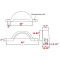 008595 008595 Fulton Set of 2 Silver Fulton Single Axle Trailer Fenders 15" Wheels Triple Step 45" Long Boat Utility Sale Replacement Set of 2 Silver Fulton Single Axle Trailer Fenders 15" Wheels Triple Step 45" Long Boat Utility Sale Replacement