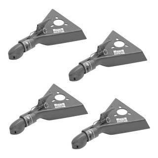 Bulldog 4x 5K Collar-Lok A-Frame Trailer Coupler 2" Ball Bolt-On Heavy Duty