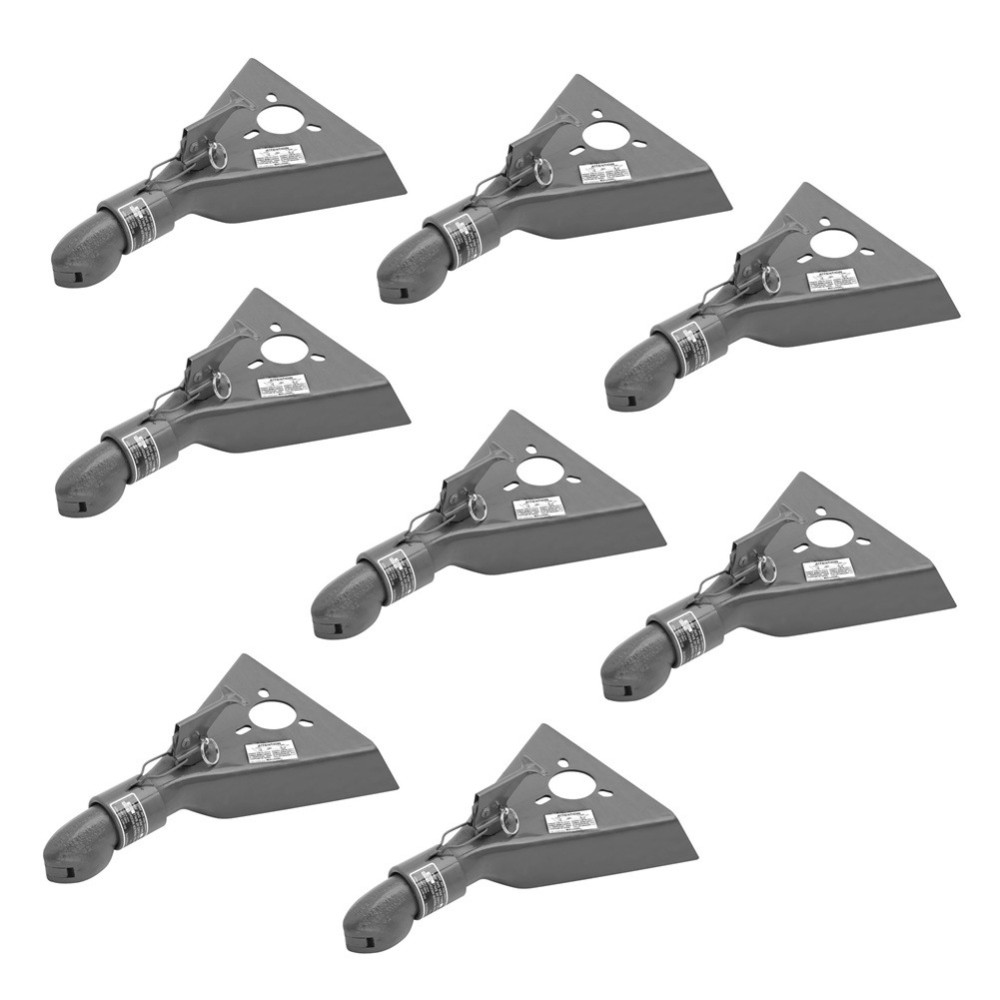 Bulldog 8-Pack 5,000 lb Collar-Lok A-Frame Trailer Couplers, 2" Ball, Bolt-On Bulldog 8-Pack 5K Collar-Lok A-Frame Trailer Couplers for 2" Hitch Ball