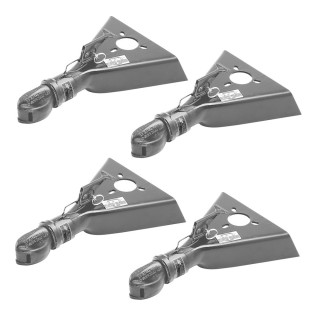 Bulldog 7K Collar-Lok A-Frame Trailer Coupler for 2 Inch Ball Bolt-On Tongue