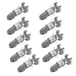 Bulldog 10x 7K Collar-Lok Trailer Coupler for 2" Ball Adjustable Channel w/ Pin