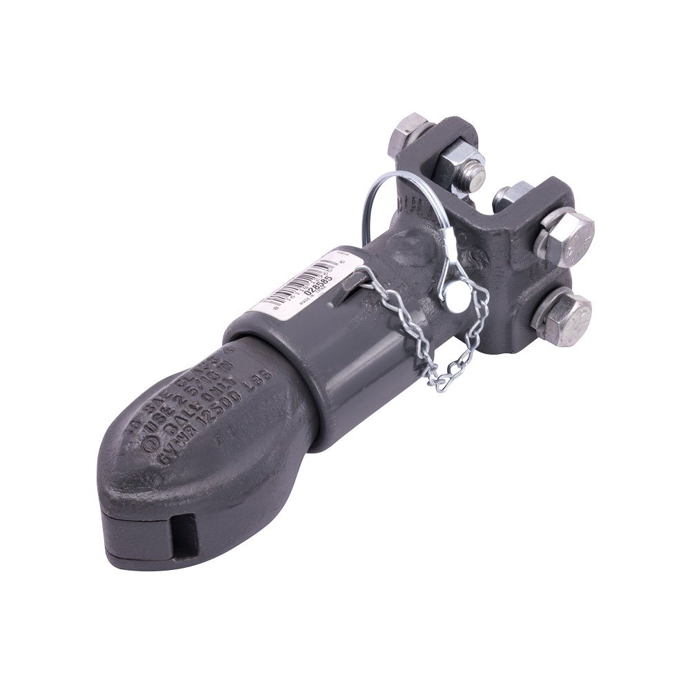 Bulldog 12.5K Adjustable Collar-Lok Trailer Coupler 2-5/16" Ball Channel Mount Bundle (8 Pack)