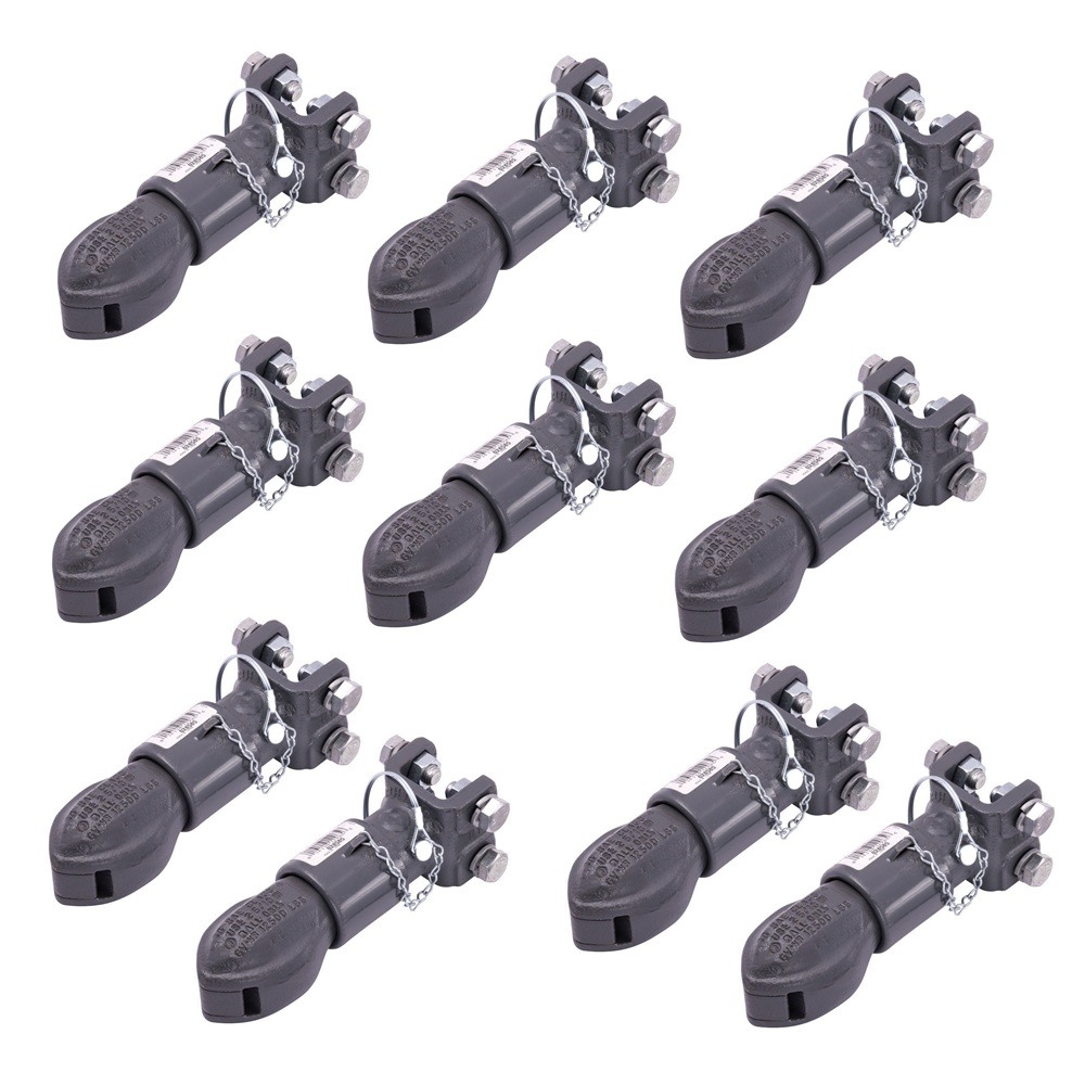 Bulldog 12.5K Collar-Lok Adjustable Channel Trailer Coupler 2-5/16" Ball Bundle