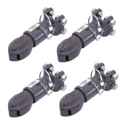 Bulldog 4x 12.5K Collar-Lok Trailer Coupler for 2-5/16" Ball Adjustable Channel w/ Pin