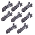 Bulldog 12.5K Adjustable Collar-Lok Trailer Coupler 2-5/16" Ball Channel Mount Bundle (8 Pack)