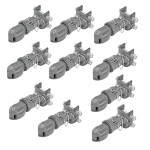 Bulldog 15K Adjustable Channel Trailer Coupler 2-5/16" Ball Collar-Lok with Pin – Heavy Duty Bundle of 10