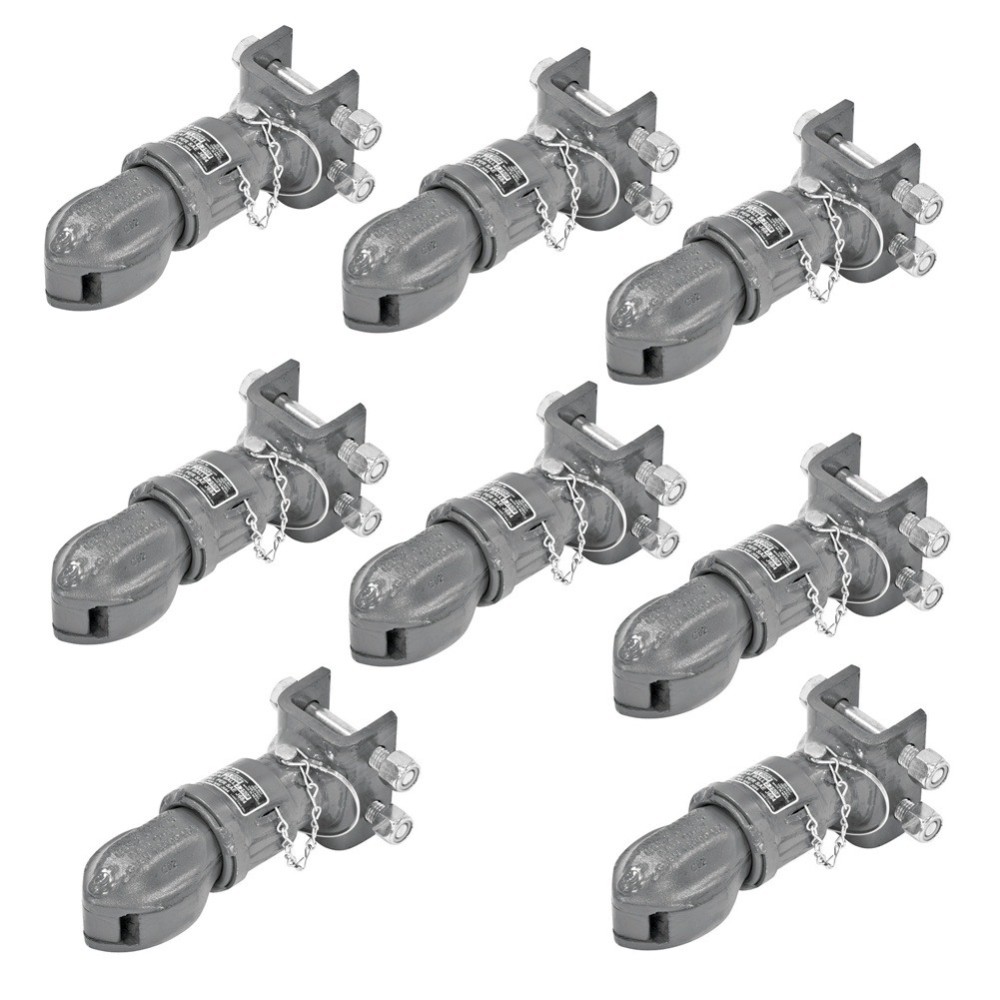 Bulldog 8-Pack 15K Collar-Lok Adjustable Channel Trailer Couplers 2-5/16 Ball