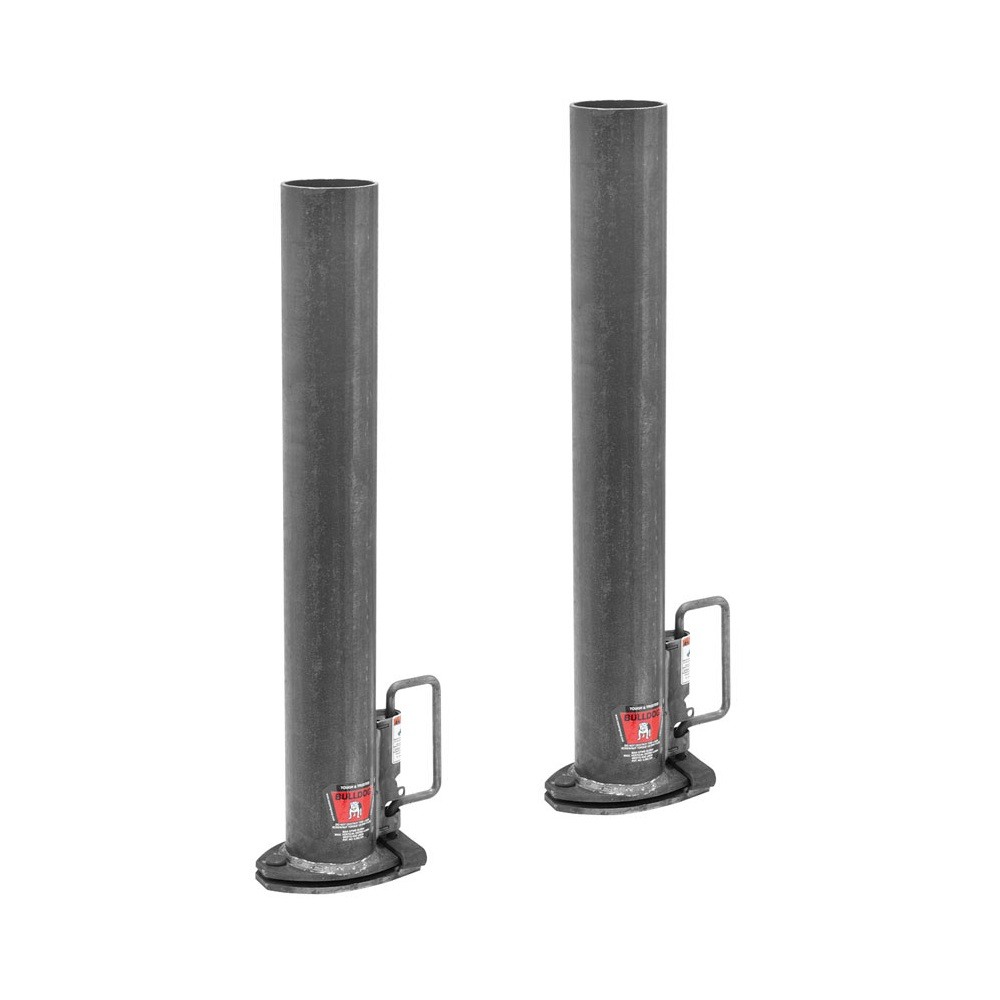 Bulldog 20K fixed-base round gooseneck coupler 2-5/16 inch ball, 4 inch tube (2-pack)