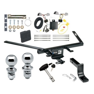 Custom Fit Trailer Hitch Draw-Bar w/ Pin/Clip Wiring Harness (Plug & Play) 1-7/8" and 2" Chrome Ball Security Lock Pin Rubber Hitch Plug Cover Installation Hardware Installation Instructions 06397 36071 118599 63820 63810 580407 2211 Reese T Reese Trailer Tow Hitch For 10-19 Ford Taurus 4 Dr Sedan Deluxe Package Wiring 2" and 1-7/8" Ball and Lock