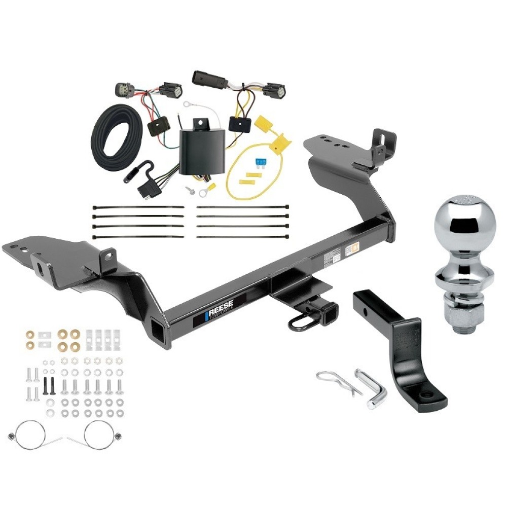 Custom Fit Trailer Hitch Draw-Bar w/ Pin/Clip Wiring Harness (Plug & Play) 1-7/8" Chrome Ball Installation Hardware Installation Instructions 06156 36071 118715 63810 Reese Trailer Tow Hitch 17-18 Escape All Styles Complete Package Wiring Draw B Reese Trailer Tow Hitch For 17-18 Ford Escape All Styles Complete Package w/ Wiring Draw Bar and 1-7/8" Ball