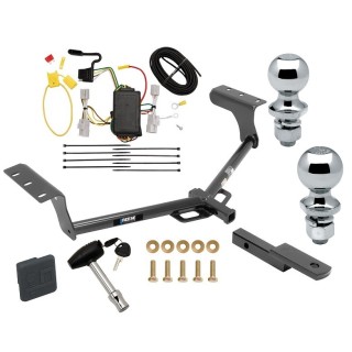 Custom Fit Trailer Hitch Draw-Bar w/ Pin/Clip Wiring Harness (Plug & Play) 1-7/8" and 2" Chrome Ball Security Lock Pin Rubber Hitch Plug Cover Installation Hardware Installation Instructions 06172 36051 118412 63820 63810 580407 2211 Reese T Reese Trailer Tow Hitch For 06-12 Toyota RAV4 All Styles Deluxe Package Wiring 2" and 1-7/8" Ball and Lock