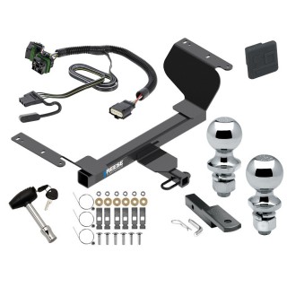 Custom Fit Trailer Hitch Draw-Bar w/ Pin/Clip Wiring Harness (Plug & Play) 1-7/8" and 2" Chrome Ball Security Lock Pin Rubber Hitch Plug Cover Installation Hardware Installation Instructions 06180 36051 118853 63820 63810 580407 2211 Reese Trailer Tow Hitch For 18-23 Chevrolet Equinox GMC Terrain Except Diesel Deluxe Package Wiring 2" and 1-7/8" Ball and Lock