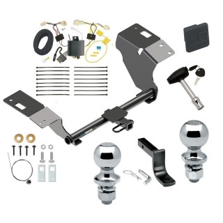 Custom Fit Trailer Hitch Draw-Bar w/ Pin/Clip Wiring Harness (Plug & Play) 1-7/8" and 2" Chrome Ball Security Lock Pin Rubber Hitch Plug Cover Installation Hardware Installation Instructions 06187 36071 118763 63820 63810 580407 2211 Reese T Reese Trailer Tow Hitch For 18-24 Toyota Camry Deluxe Package Wiring 2" and 1-7/8" Ball and Lock