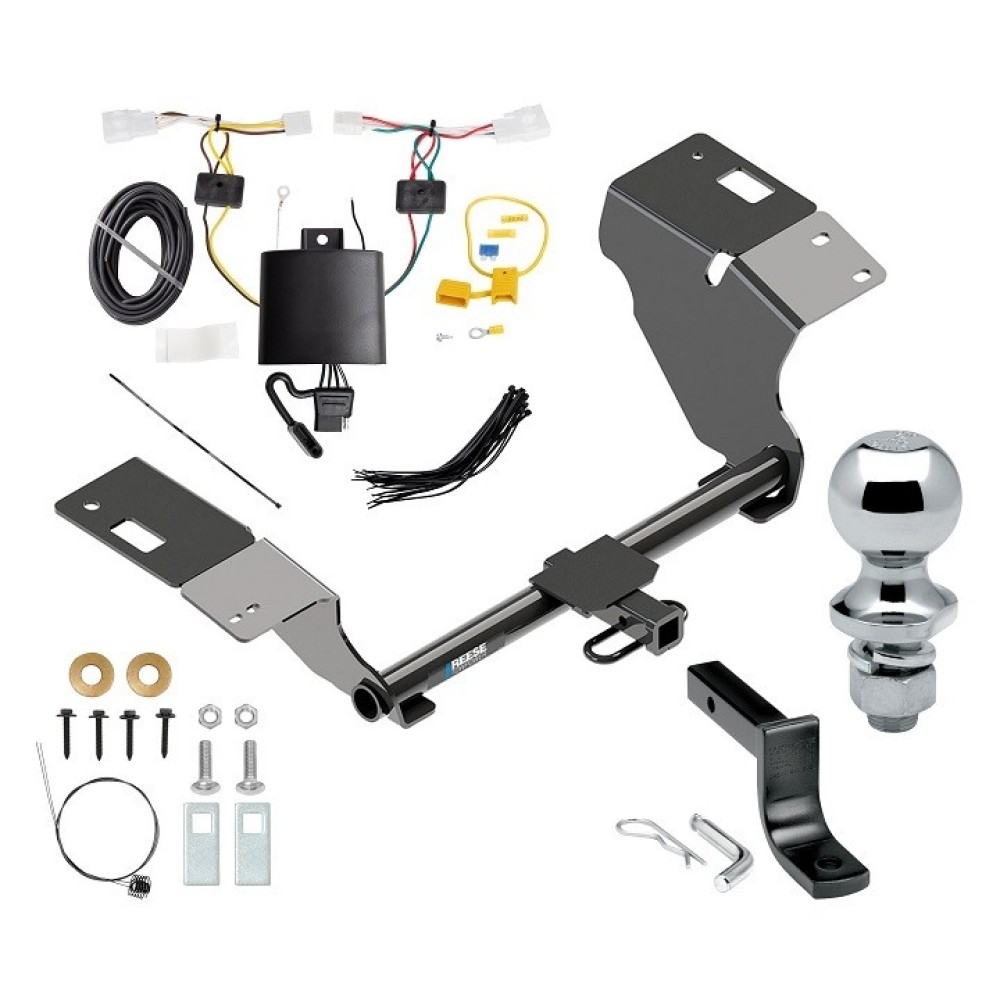 Custom Fit Trailer Hitch Draw-Bar w/ Pin/Clip Wiring Harness (Plug & Play) 1-7/8" Chrome Ball Installation Hardware Installation Instructions 06187 36071 118798 63810 Reese Trailer Tow Hitch 19-22 Toyota Avalon Complete Package Wiring Draw Bar a Reese Trailer Tow Hitch For 19-22 Toyota Avalon Complete Package w/ Wiring Draw Bar and 1-7/8" Ball