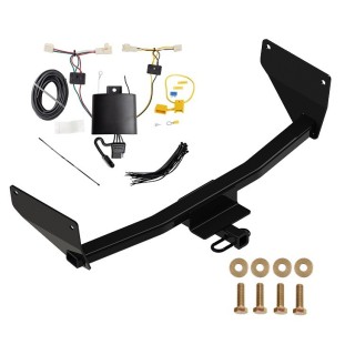 Custom Fit Trailer Hitch Wiring Harness (Plug & Play) Installation Hardware Installation Instructions 06192 118801 Reese Towpower Trailer Hitch Wiring 19-23 Toyota RAV4 Class 2 1-1/4" Tow Receiver Reese Tekonsha 19 20 21 22 23 2019 2020 2021 2022 Trailer Hitch w/ Wiring For 19-24 Toyota RAV4 Class 2 1-1/4" Tow Receiver Reese Tekonsha