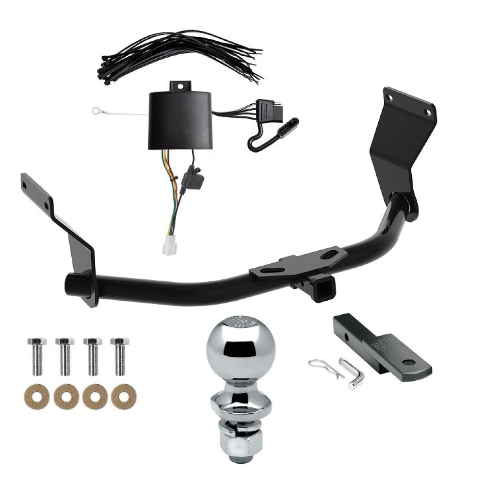 Custom Fit Trailer Hitch Draw-Bar w/ Pin/Clip Wiring Harness (Plug & Play) 2" Chrome Ball Installation Hardware Installation Instructions 06193 36051 118800 63820 Reese Trailer Tow Hitch 19-22 Acura RDX With +12V Power Provision Complete Package Reese Trailer Tow Hitch For 19-24 Acura RDX With +12V Power Provision Complete Package w/ Wiring Draw Bar and 2" Ball