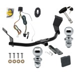 Custom Fit Trailer Hitch Draw-Bar w/ Pin/Clip Wiring Harness (Plug & Play) 1-7/8" and 2" Chrome Ball Security Lock Pin Rubber Hitch Plug Cover Installation Hardware Installation Instructions 06193 36051 118804 63820 63810 580407 2211 Reese Reese Trailer Tow Hitch For 19-24 Acura RDX Without +12V Power Provision Deluxe Package Wiring 2" and 1-7/8" Ball and Lock