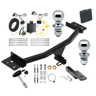 Custom Fit Trailer Hitch Draw-Bar w/ Pin/Clip Wiring Harness (Plug & Play) 1-7/8" and 2" Chrome Ball Security Lock Pin Rubber Hitch Plug Cover Installation Hardware Installation Instructions 06194 36051 118599 63820 63810 580407 2211 Reese Reese Trailer Tow Hitch For 20-24 Ford Explorer Deluxe Package Wiring 2" and 1-7/8" Ball and Lock