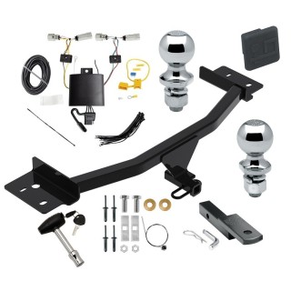 Custom Fit Trailer Hitch Draw-Bar w/ Pin/Clip Wiring Harness (Plug & Play) 1-7/8" and 2" Chrome Ball Security Lock Pin Rubber Hitch Plug Cover Installation Hardware Installation Instructions 06194 36051 118817 63820 63810 580407 2211 Reese Reese Trailer Tow Hitch For 20-24 Lincoln Aviator Deluxe Package Wiring 2" and 1-7/8" Ball and Lock