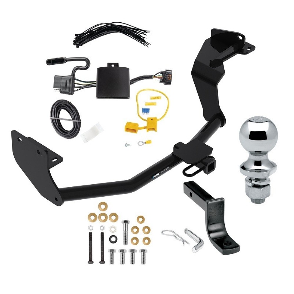 Custom Fit Trailer Hitch Draw-Bar w/ Pin/Clip Wiring Harness (Plug & Play) 1-7/8"Chrome Ball Installation Hardware Installation Instructions 06196 36071 118784 63810 Reese Trailer Tow Hitch 19-20 Hyundai Santa Fe (Except XL Models) Complete Packa Reese Trailer Tow Hitch For 19-20 Hyundai Santa Fe (Except XL Models) Complete Package w/ Wiring Draw Bar and 1-7/8" Ball